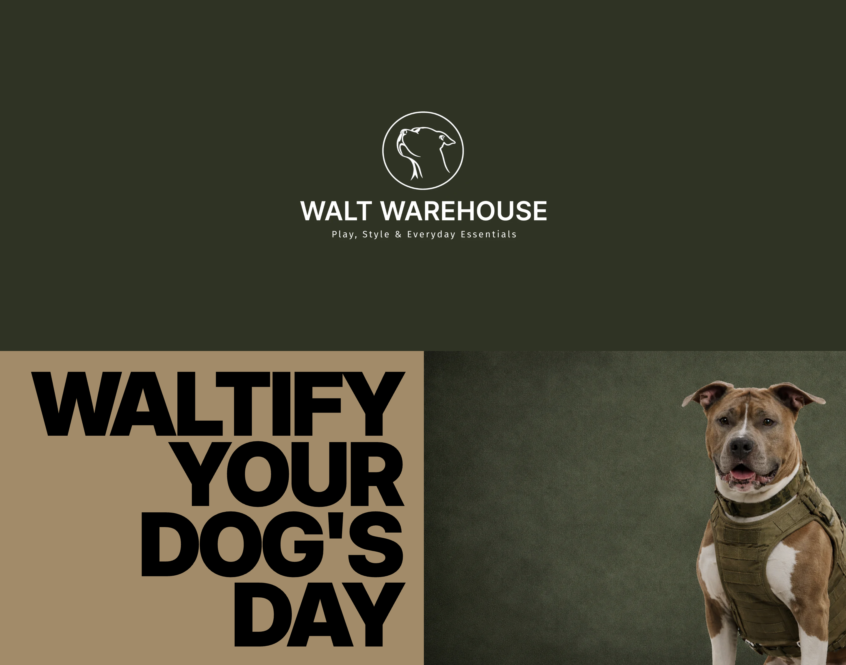 Walt Warehouse - loja Shopify para produtos premium para cães